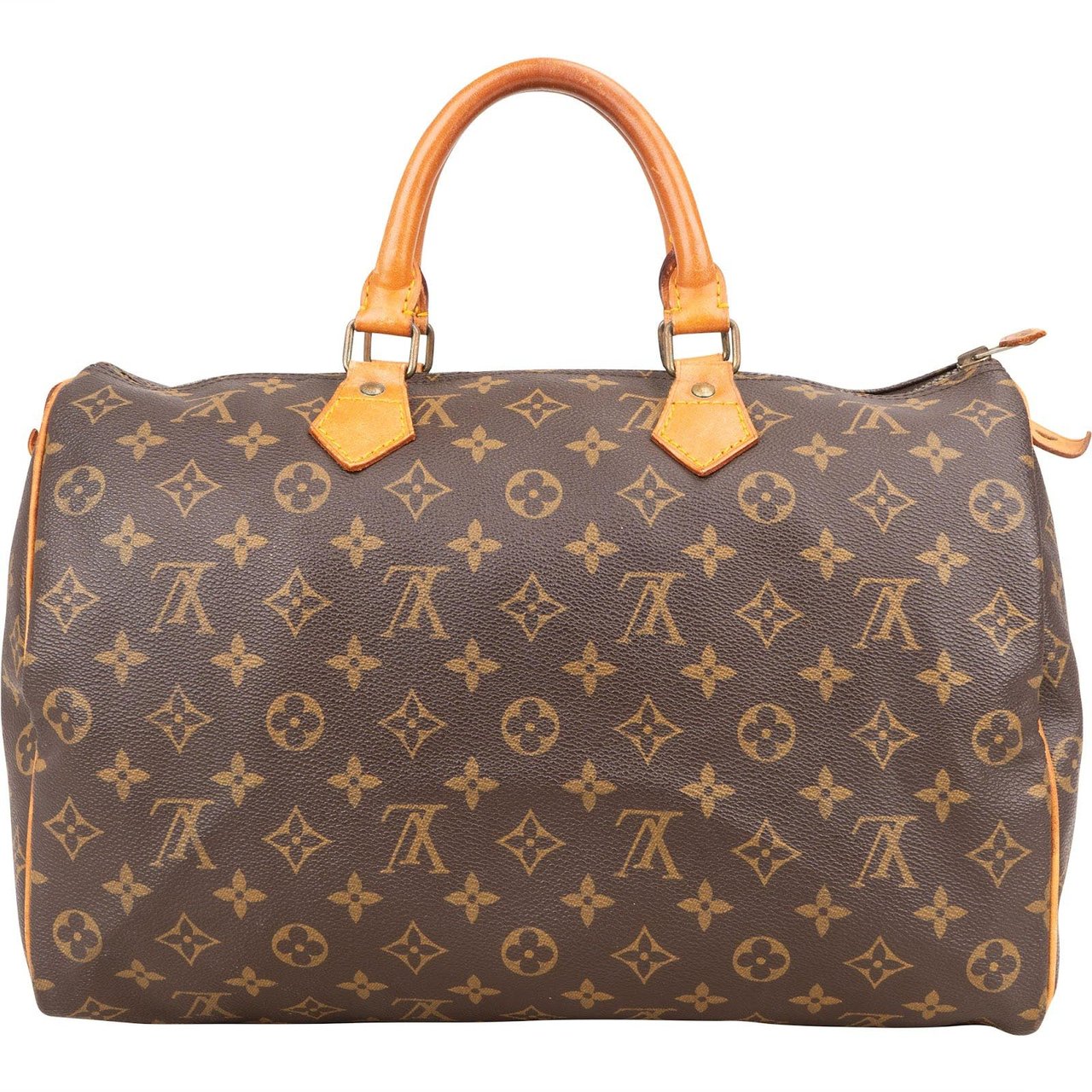 Louis Vuitton Louis Vuitton Monogram Canvas Speedy 35 Handbag Bruin
