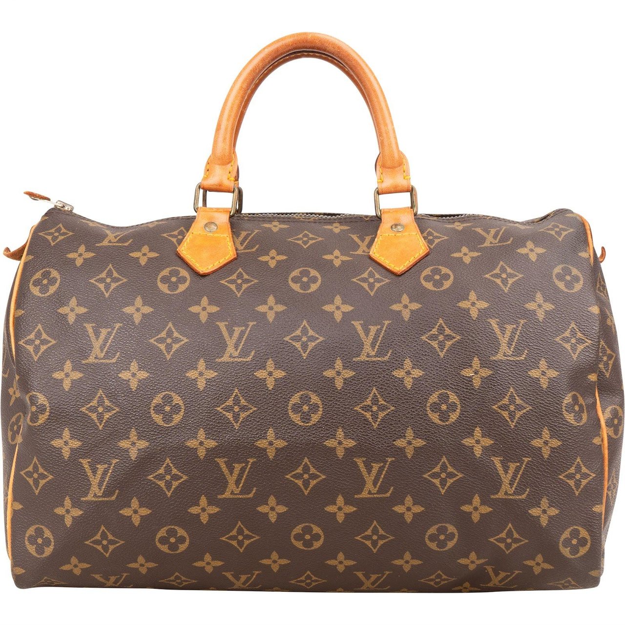 Louis Vuitton Louis Vuitton Monogram Canvas Speedy 35 Handbag Bruin