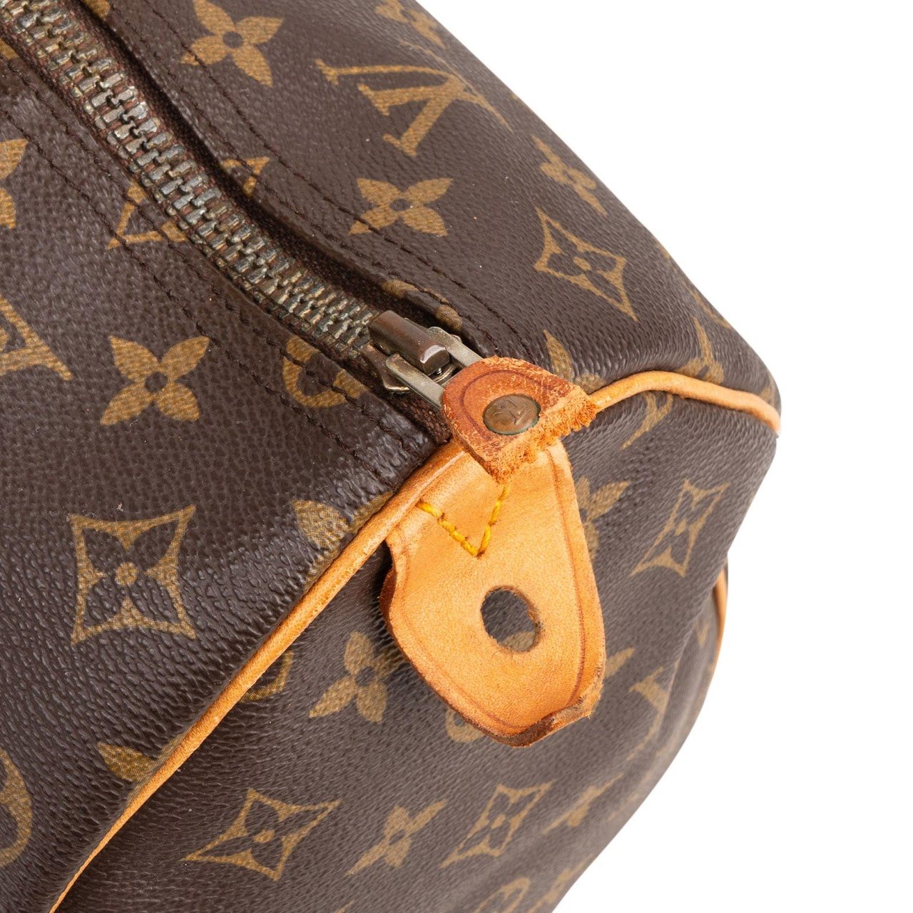 Louis Vuitton Louis Vuitton Monogram Canvas Speedy 35 Handbag Bruin