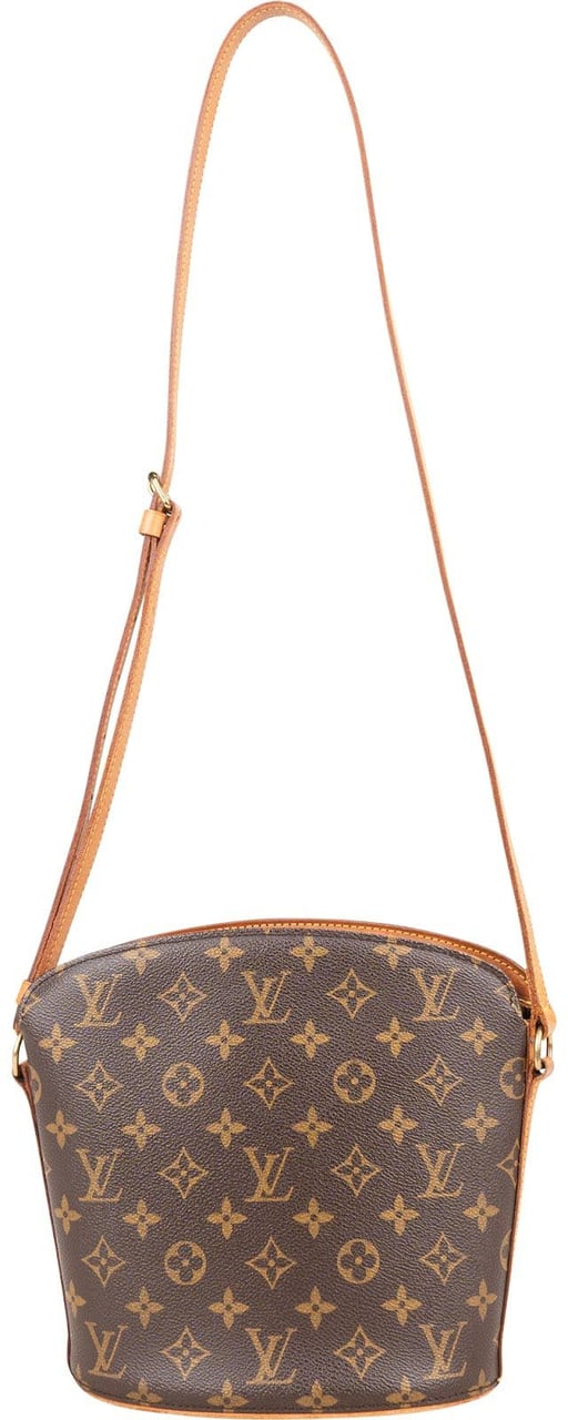 Louis Vuitton Louis Vuitton Monogram Canvas Drouot Crossbody Bag Bruin