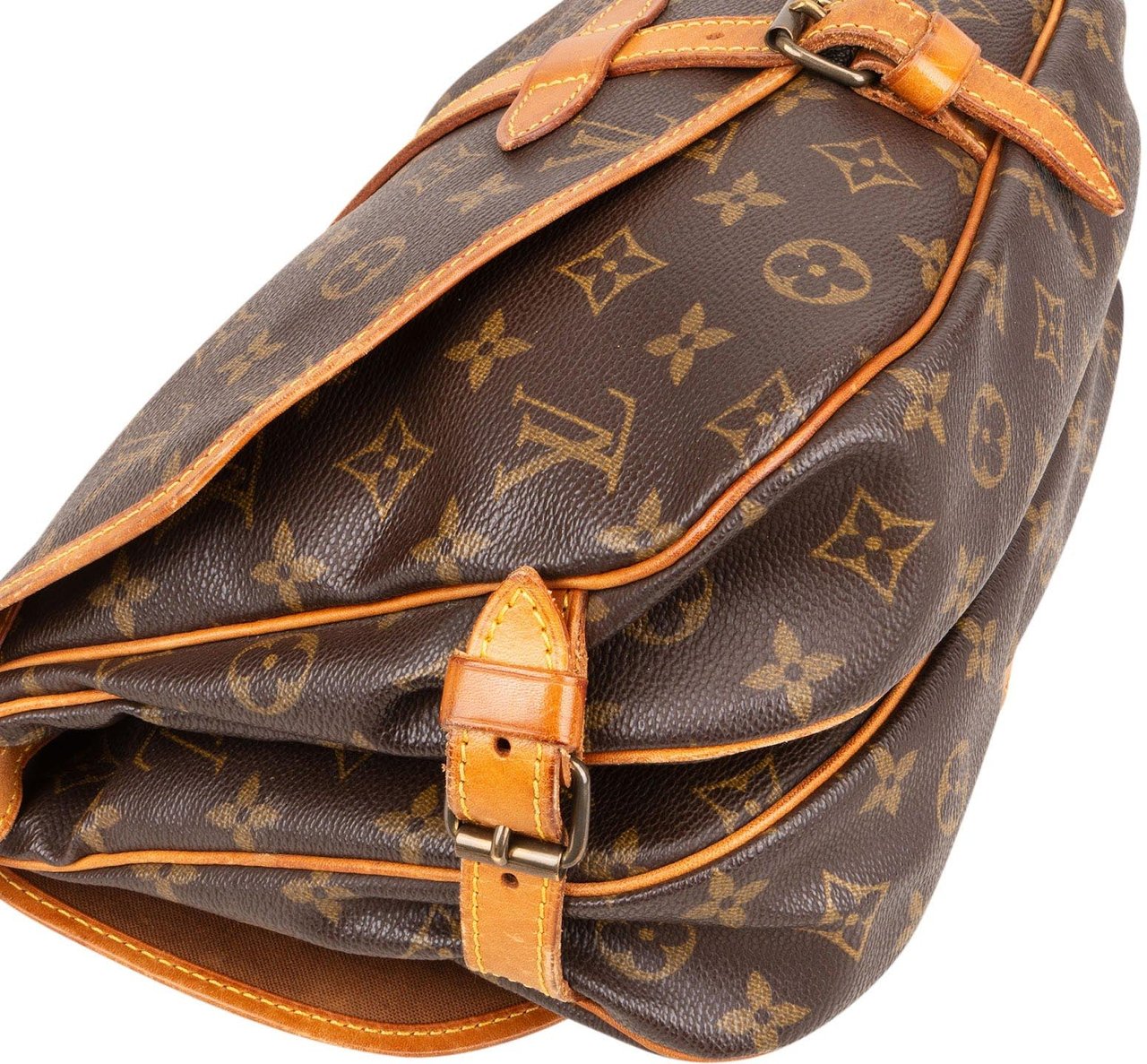 Louis Vuitton Louis Vuitton Monogram Canvas Saumur 30 Crossbody Bag Bruin