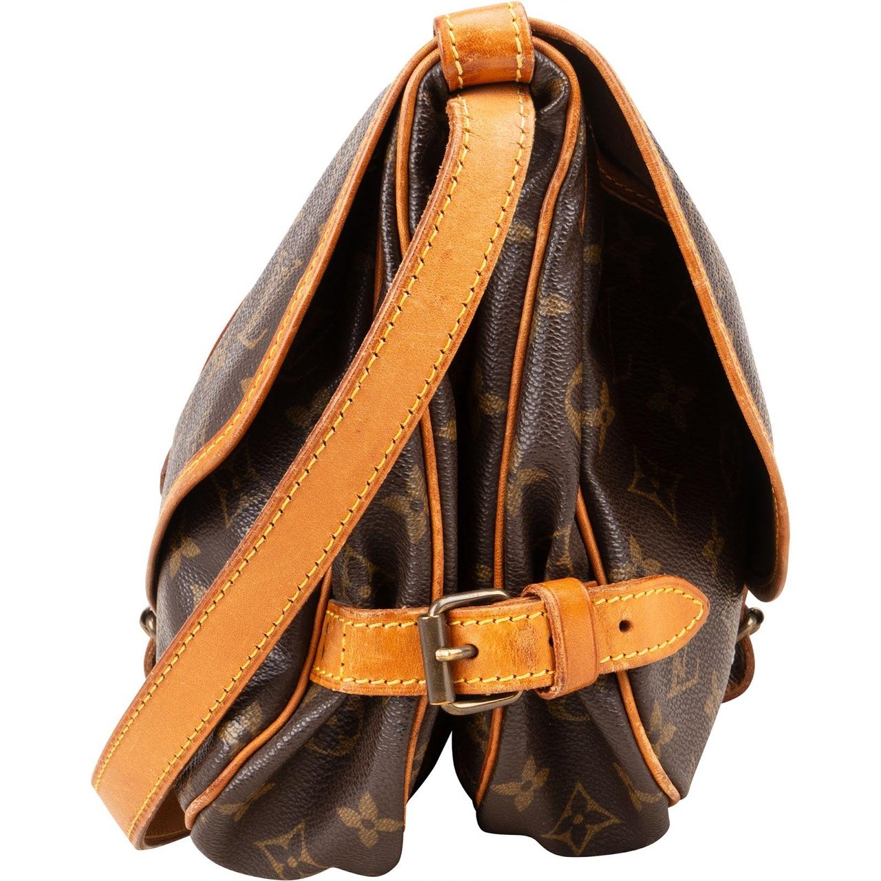 Louis Vuitton Louis Vuitton Monogram Canvas Saumur 30 Crossbody Bag Bruin