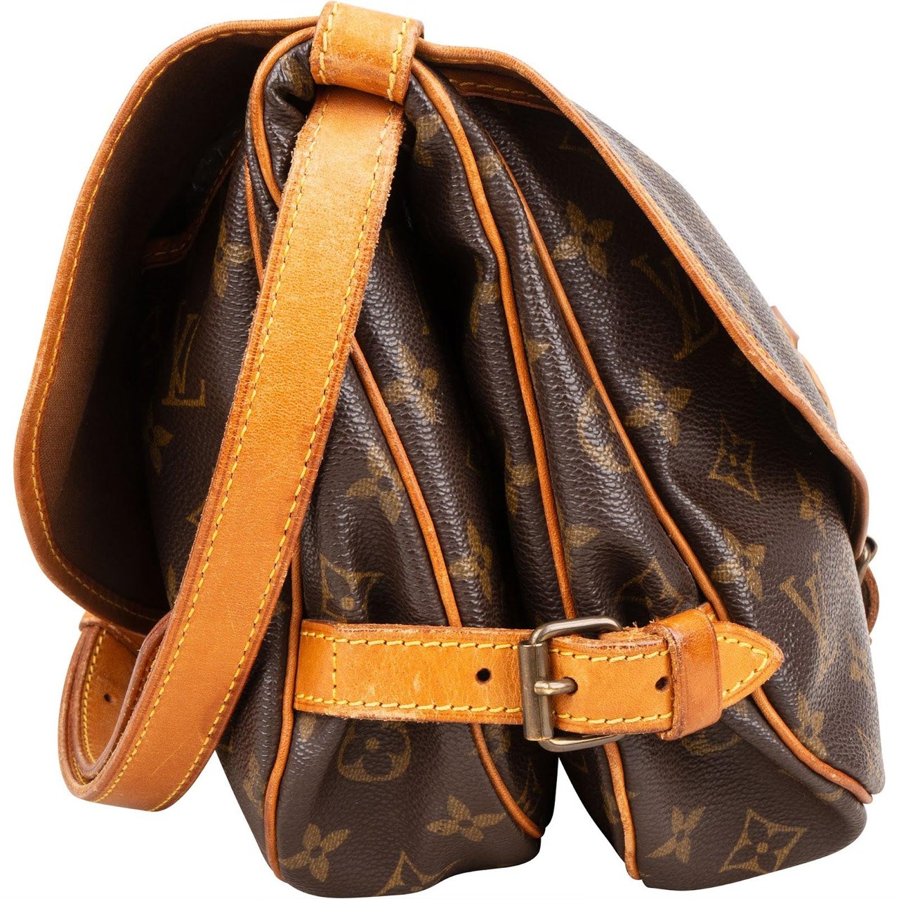 Louis Vuitton Louis Vuitton Monogram Canvas Saumur 30 Crossbody Bag Bruin