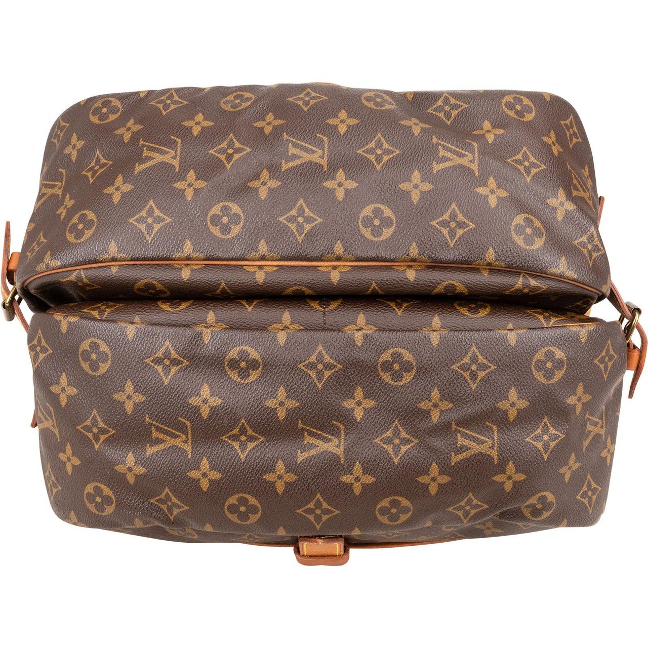 Louis Vuitton Louis Vuitton Monogram Canvas Saumur 35 Crossbody Bag Bruin