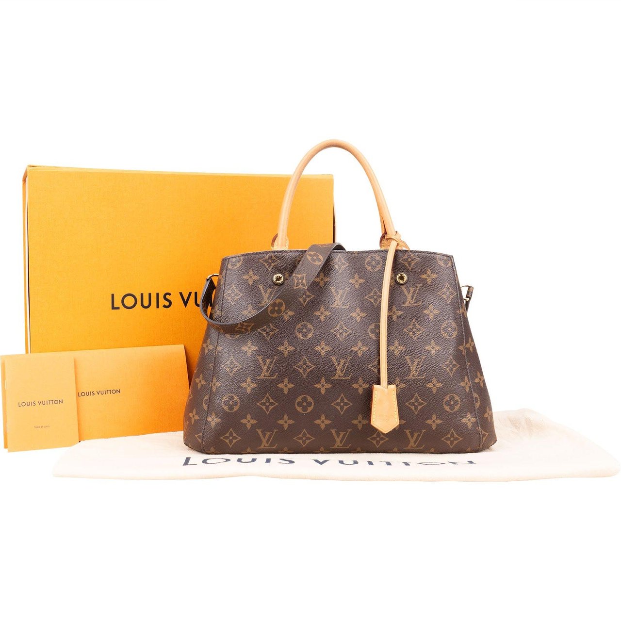 Louis Vuitton Louis Vuitton Monogram Canvas Montaigne MM Handbag Bruin