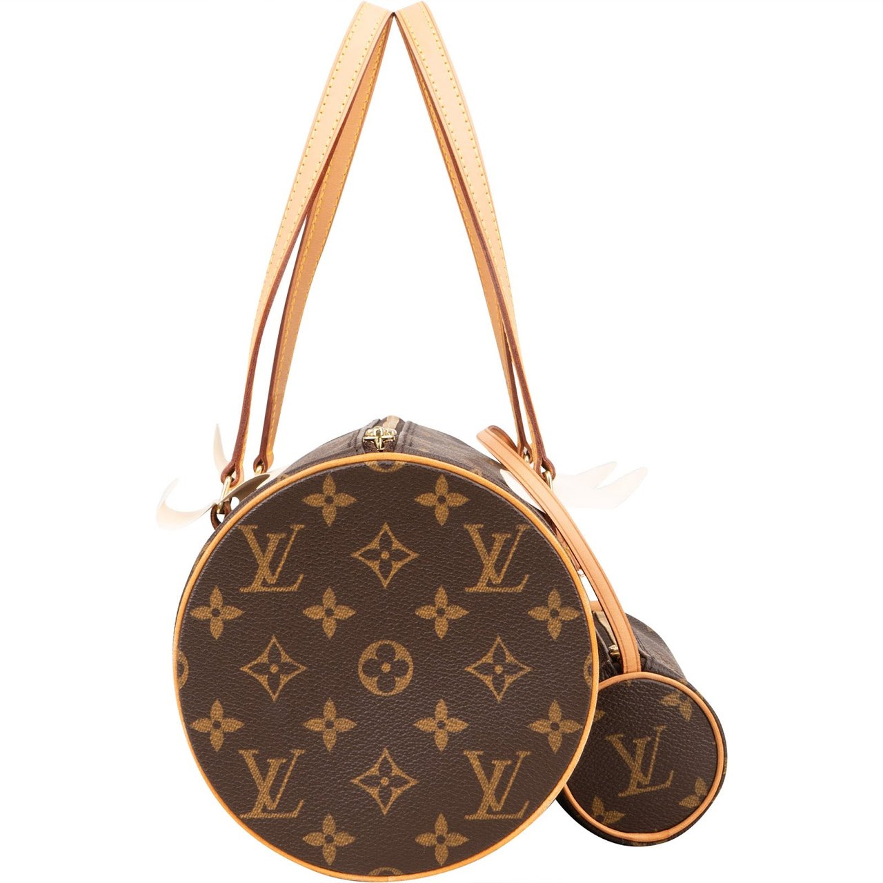 Louis Vuitton Louis Vuitton Monogram Canvas Papillon Set Shoulder Bag Bruin