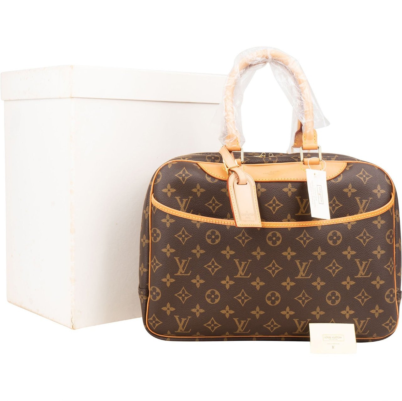 Louis Vuitton Louis Vuitton Monogram Canvas Deauville Handbag Bruin