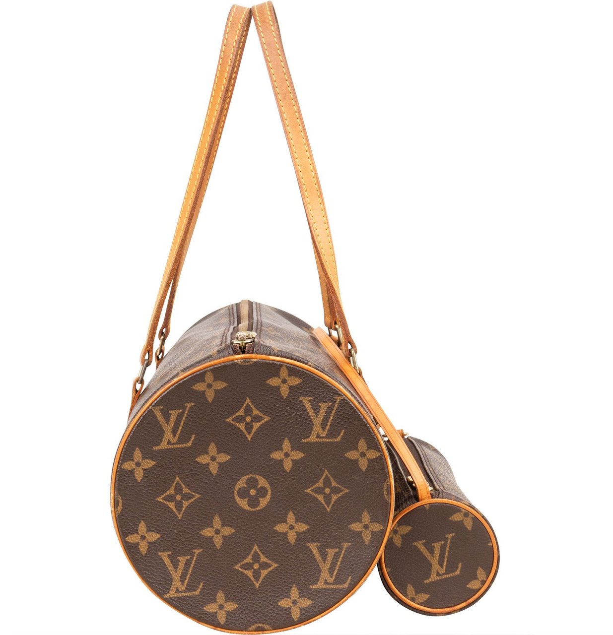 Louis Vuitton Louis Vuitton Monogram Canvas Papillon Set Shoulder Bag Bruin