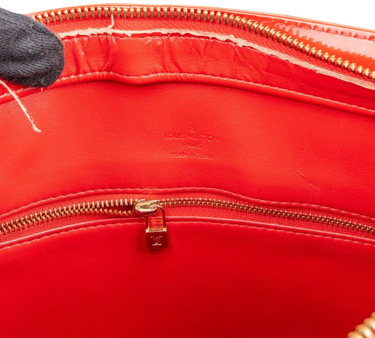 Louis Vuitton Louis Vuitton Monogram Vernis Leather Houston Shoulder Bag Rood