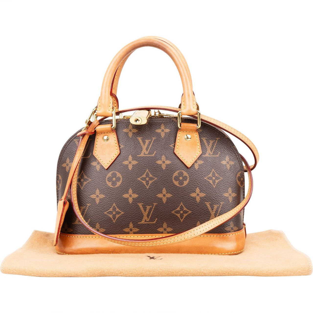 Louis Vuitton Louis Vuitton Monogram Canvas Alma BB Handbag Bruin