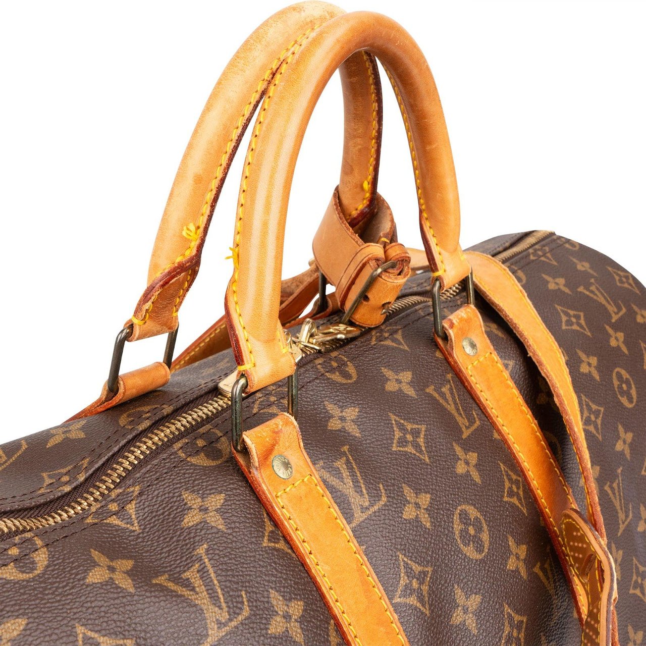 Louis Vuitton Louis Vuitton Monogram Canvas Keepall 50 Bandoulière Travel Bag Bruin