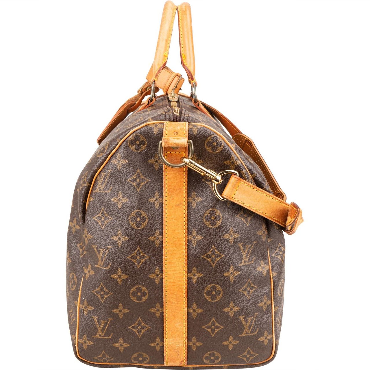 Louis Vuitton Louis Vuitton Monogram Canvas Keepall 50 Bandoulière Travel Bag Bruin