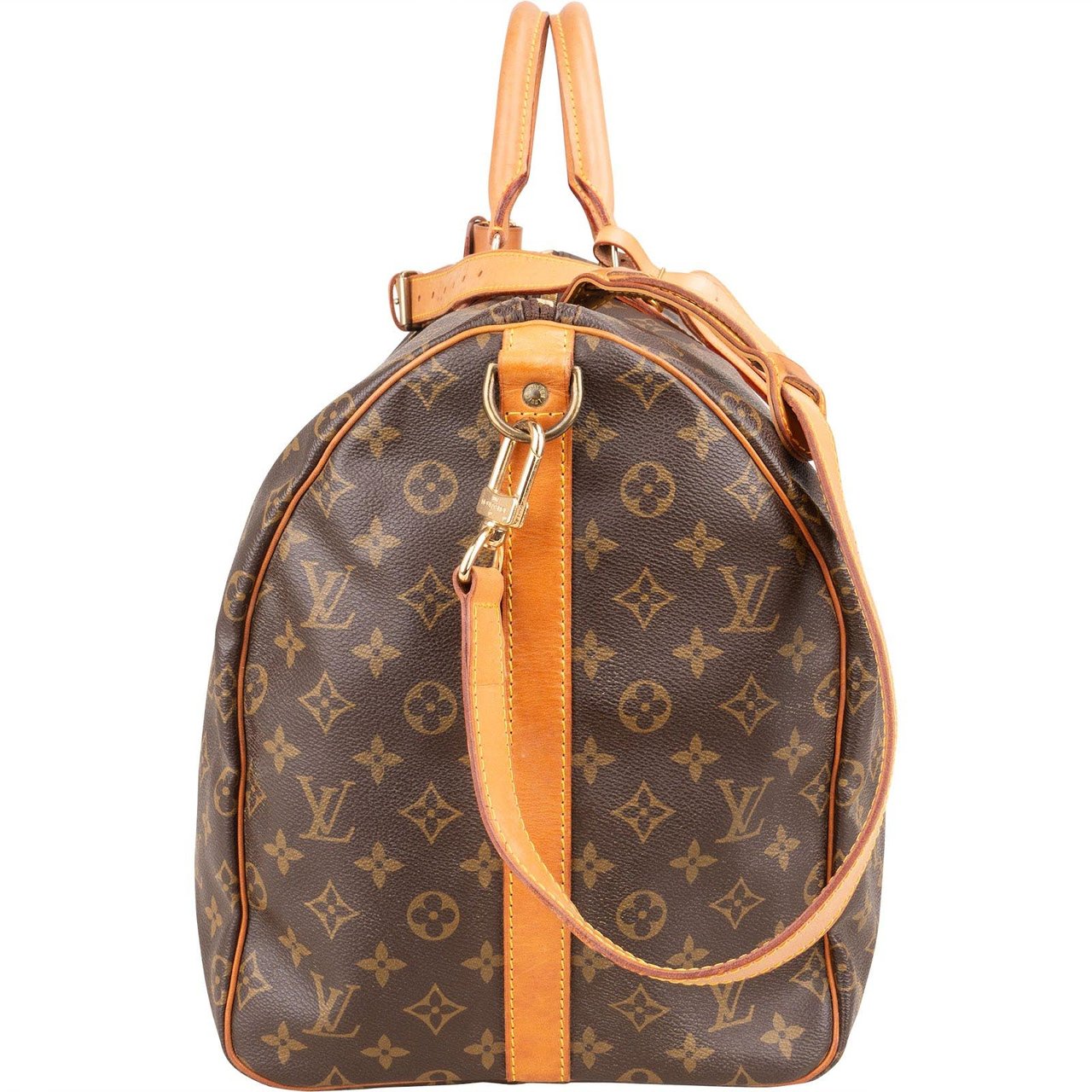 Louis Vuitton Louis Vuitton Monogram Canvas Keepall 55 Bandoulière Travel Bag Bruin