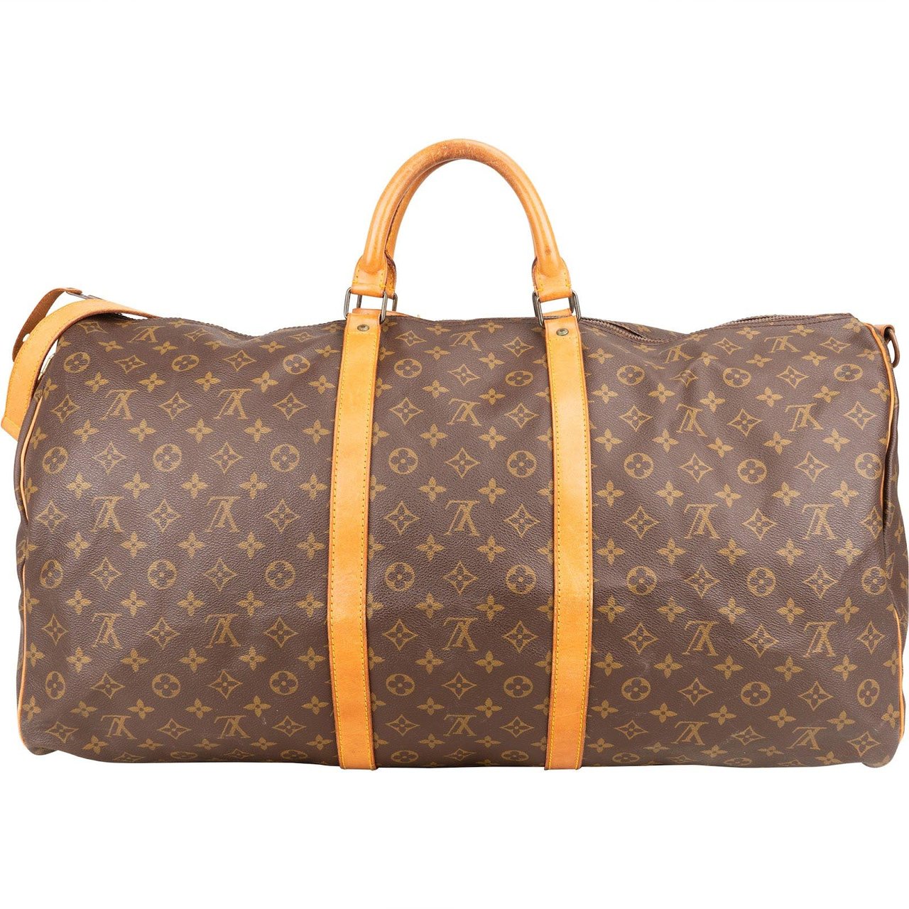 Louis Vuitton Louis Vuitton Monogram Canvas Keepall 60 Bandoulière Travel Bag Bruin