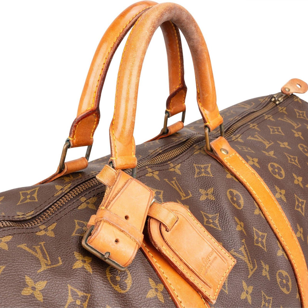 Louis Vuitton Louis Vuitton Monogram Canvas Keepall 60 Travel Bag Bruin