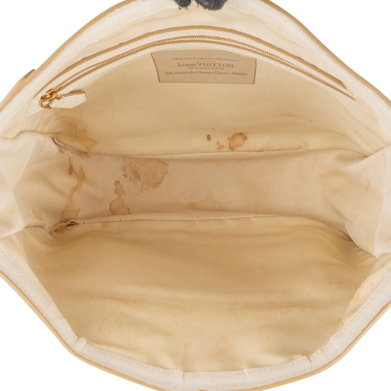 Louis Vuitton Louis Vuitton Denim Monogram Cabas Sabbia MM Handbag Beige