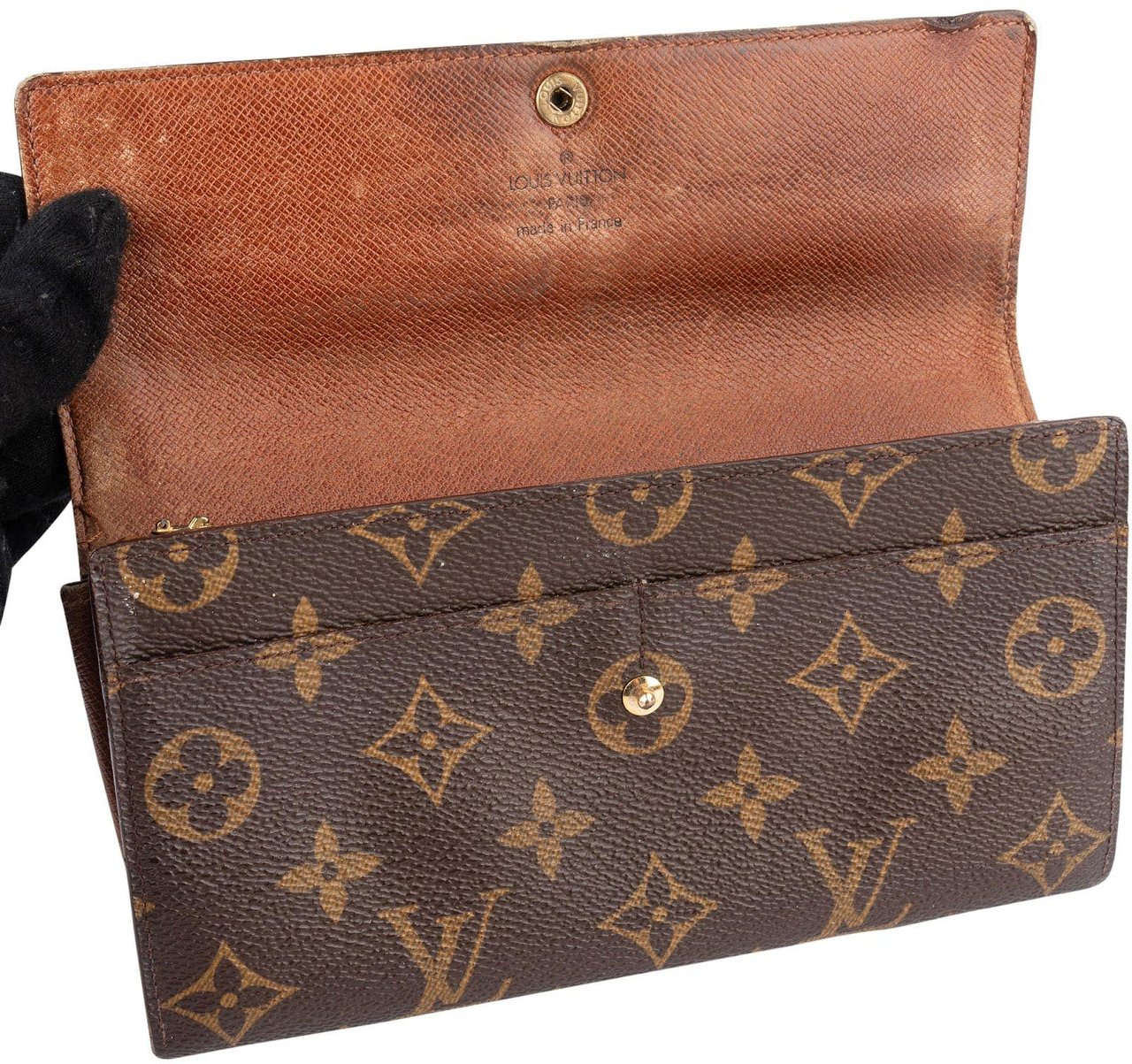 Louis Vuitton Louis Vuitton Monogram Canvas Sarah Wallet Bruin