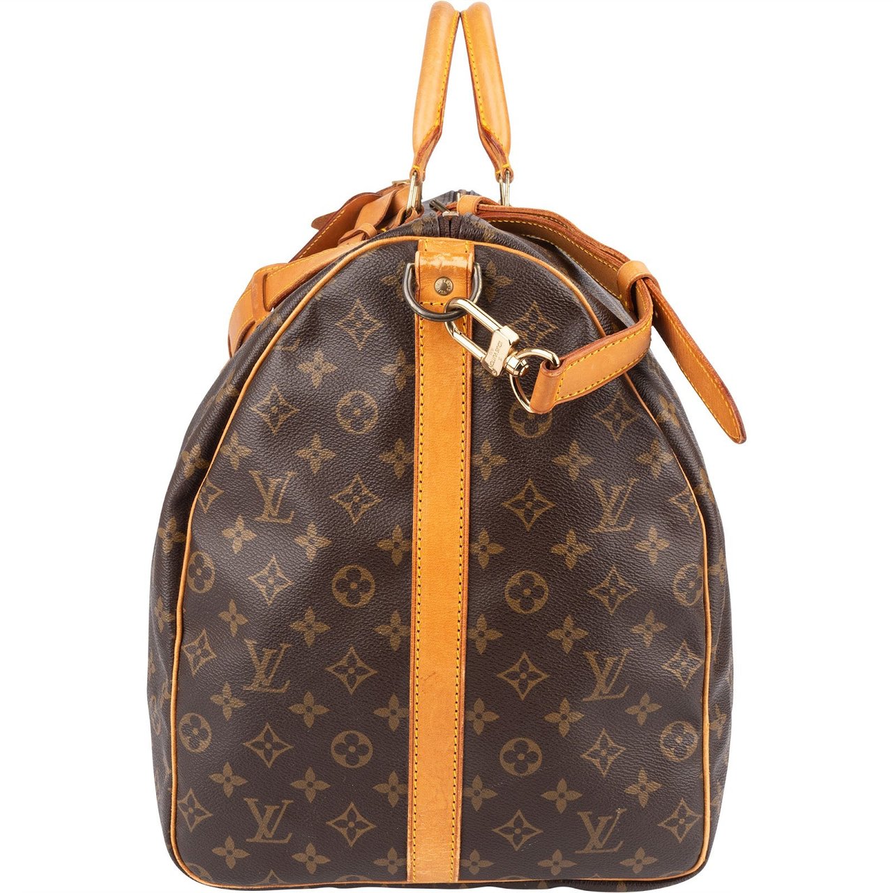 Louis Vuitton Louis Vuitton Monogram Canvas Keepall 60 Bandoulière Travel Bag Bruin