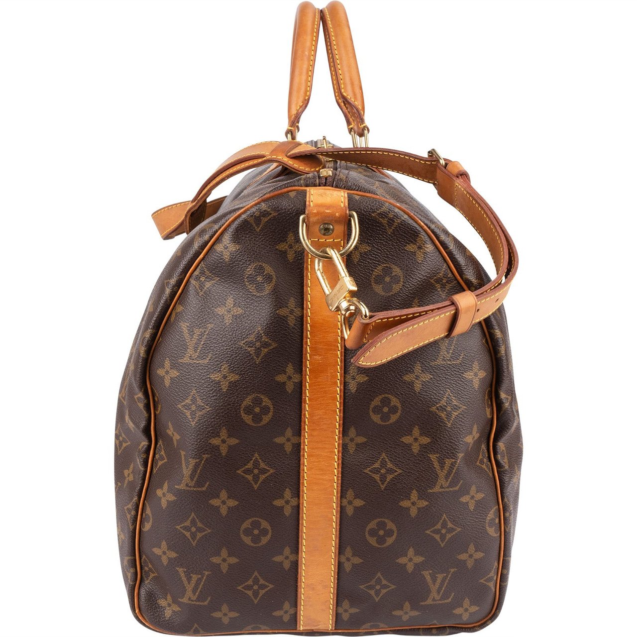 Louis Vuitton Louis Vuitton Monogram Canvas Keepall 55 Bandoulière Travel Bag Bruin