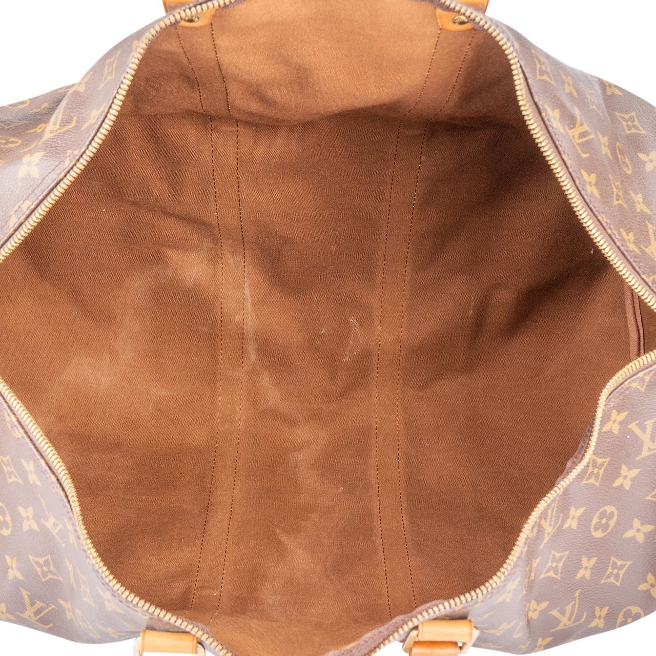 Louis Vuitton Louis Vuitton Monogram Canvas Keepall 55 Bandoulière Travel Bag Bruin