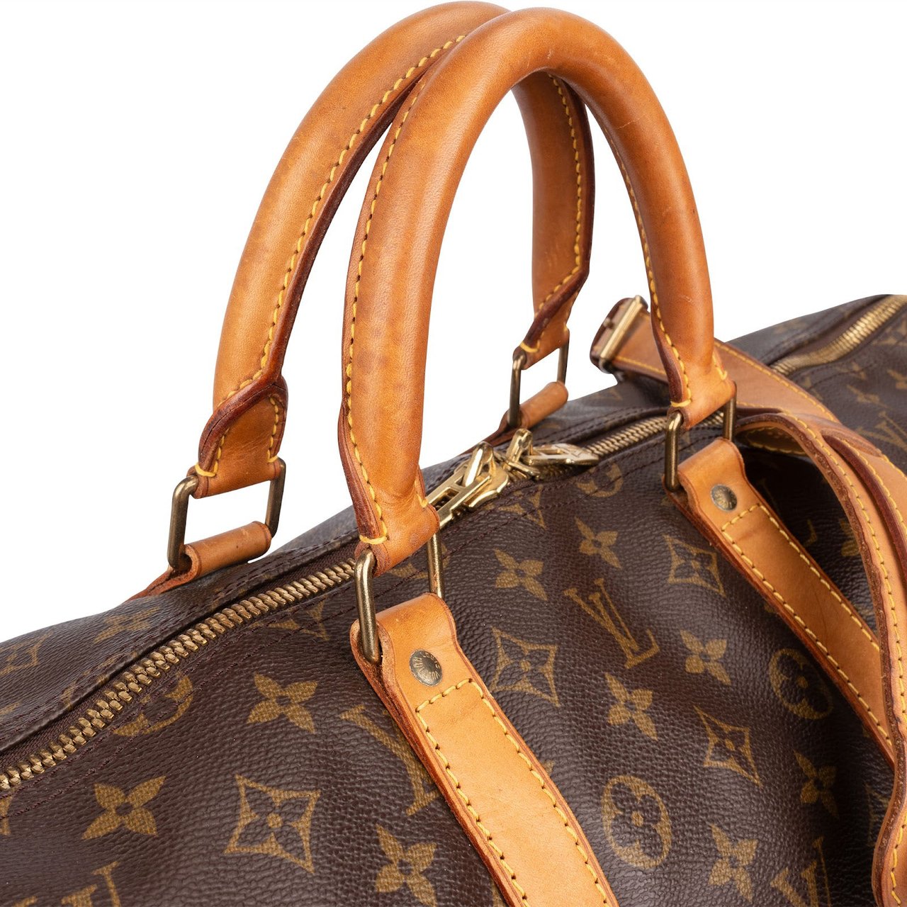 Louis Vuitton Louis Vuitton Monogram Canvas Keepall 55 Bandoulière Travel Bag Bruin