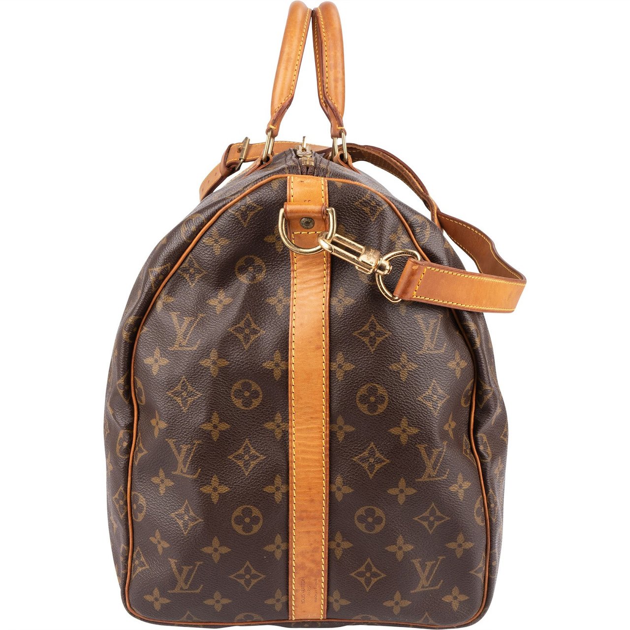 Louis Vuitton Louis Vuitton Monogram Canvas Keepall 55 Bandoulière Travel Bag Bruin
