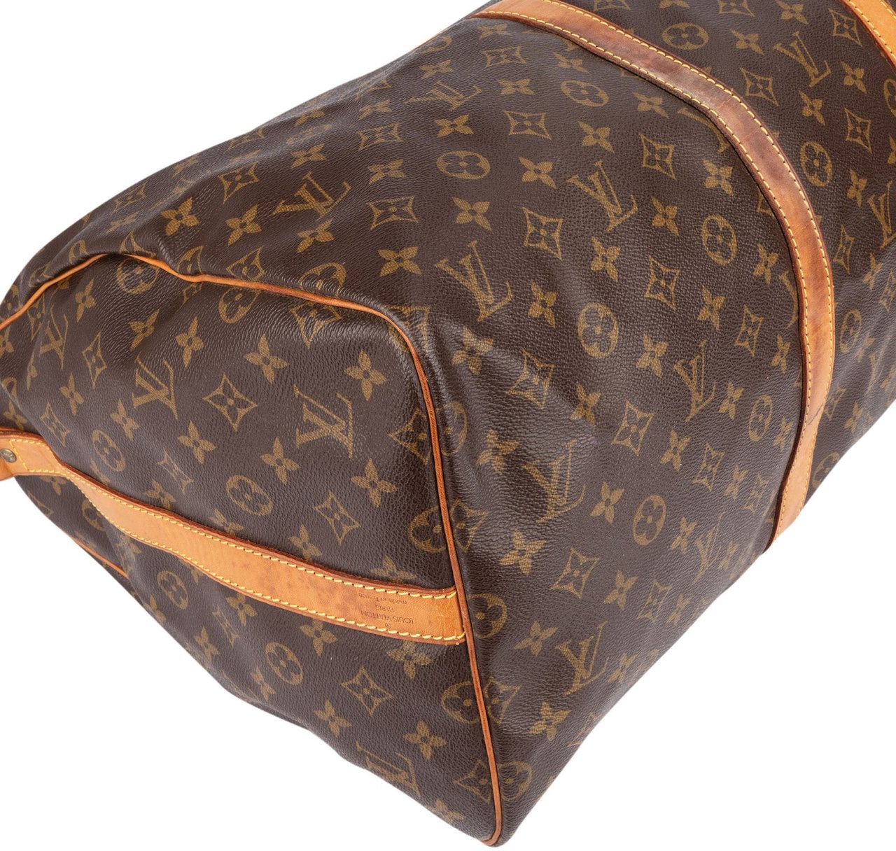 Louis Vuitton Louis Vuitton Monogram Canvas Keepall 55 Bandoulière Travel Bag Bruin