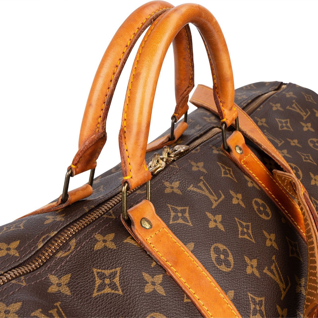 Louis Vuitton Louis Vuitton Monogram Canvas Keepall 60 Bandoulière Travel Bag Bruin
