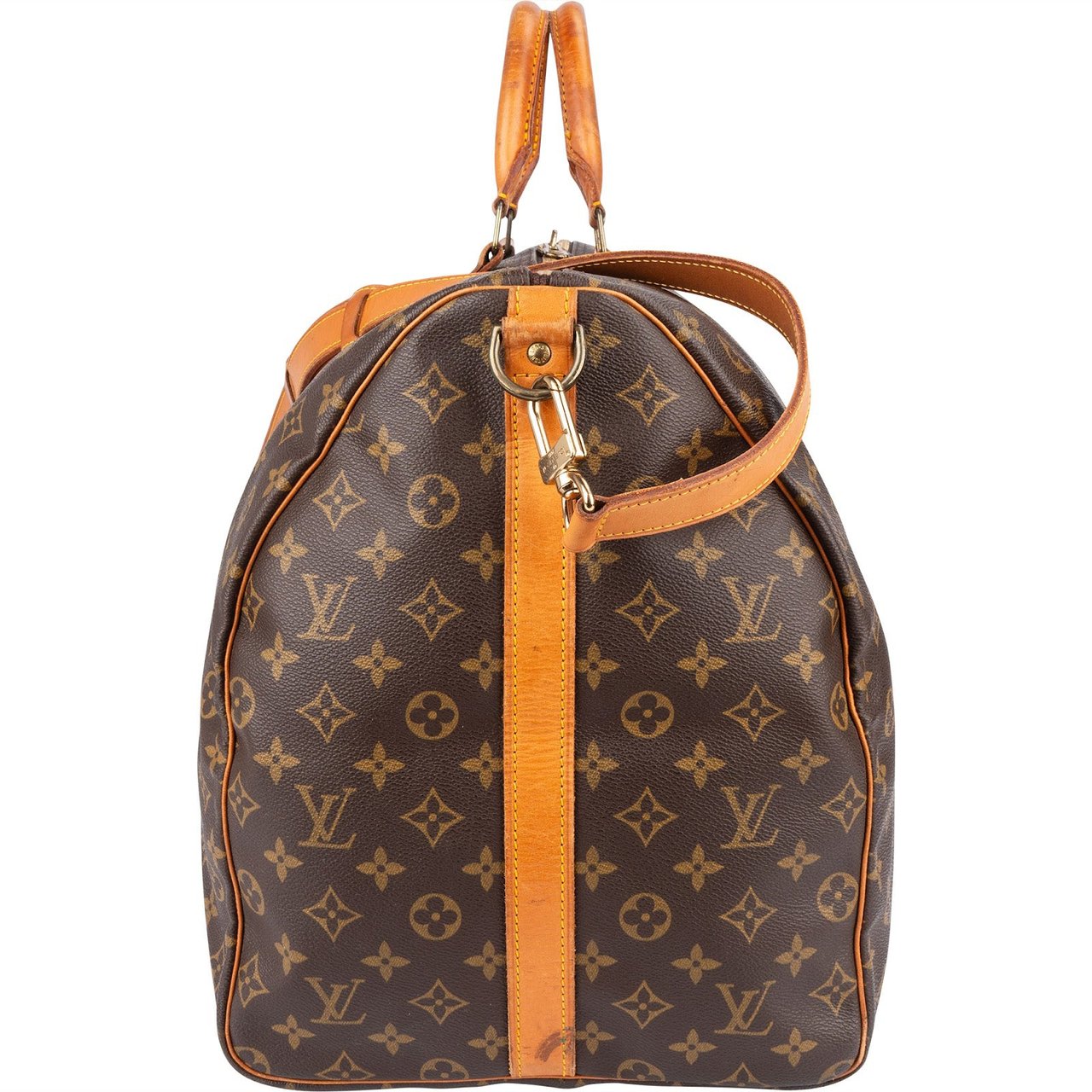 Louis Vuitton Louis Vuitton Monogram Canvas Keepall 60 Bandoulière Travel Bag Bruin