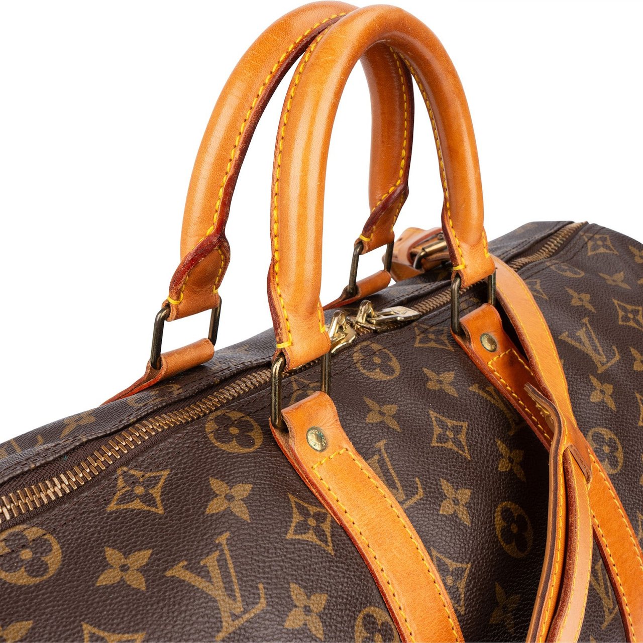 Louis Vuitton Louis Vuitton Monogram Canvas Keepall 45 Bandoulière Travel Bag Bruin