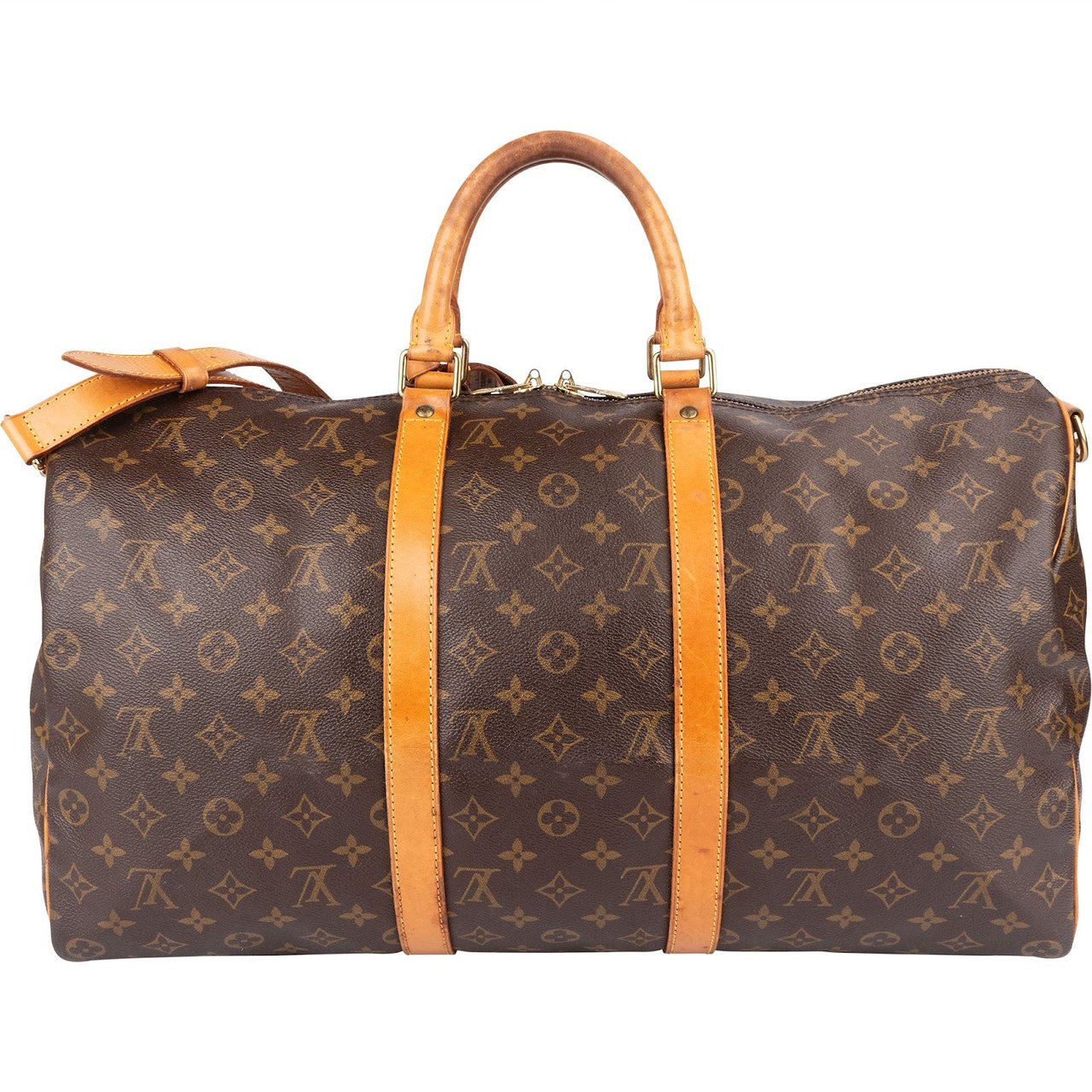 Louis Vuitton Louis Vuitton Monogram Canvas Keepall 50 Bandoulière Travel Bag Bruin