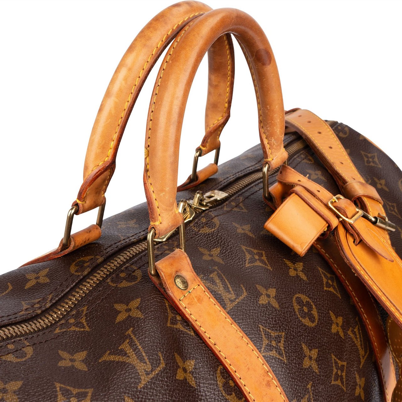 Louis Vuitton Louis Vuitton Monogram Canvas Keepall 50 Bandoulière Travel Bag Bruin