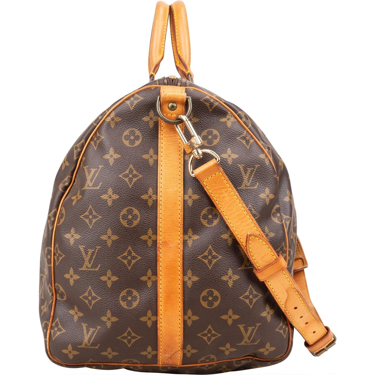 Louis Vuitton Louis Vuitton Monogram Canvas Keepall 55 Bandoulière Travel Bag Bruin