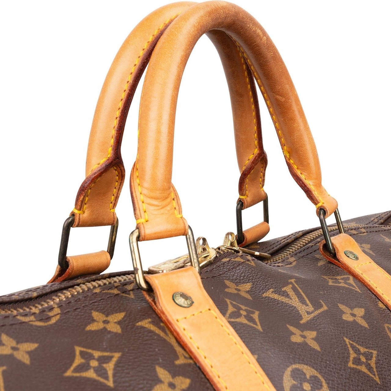 Louis Vuitton Louis Vuitton Monogram Canvas Keepall 55 Bandoulière Travel Bag Bruin