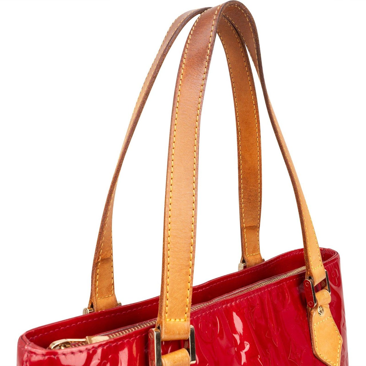 Louis Vuitton Louis Vuitton Monogram Vernis Houston Handbag Rood