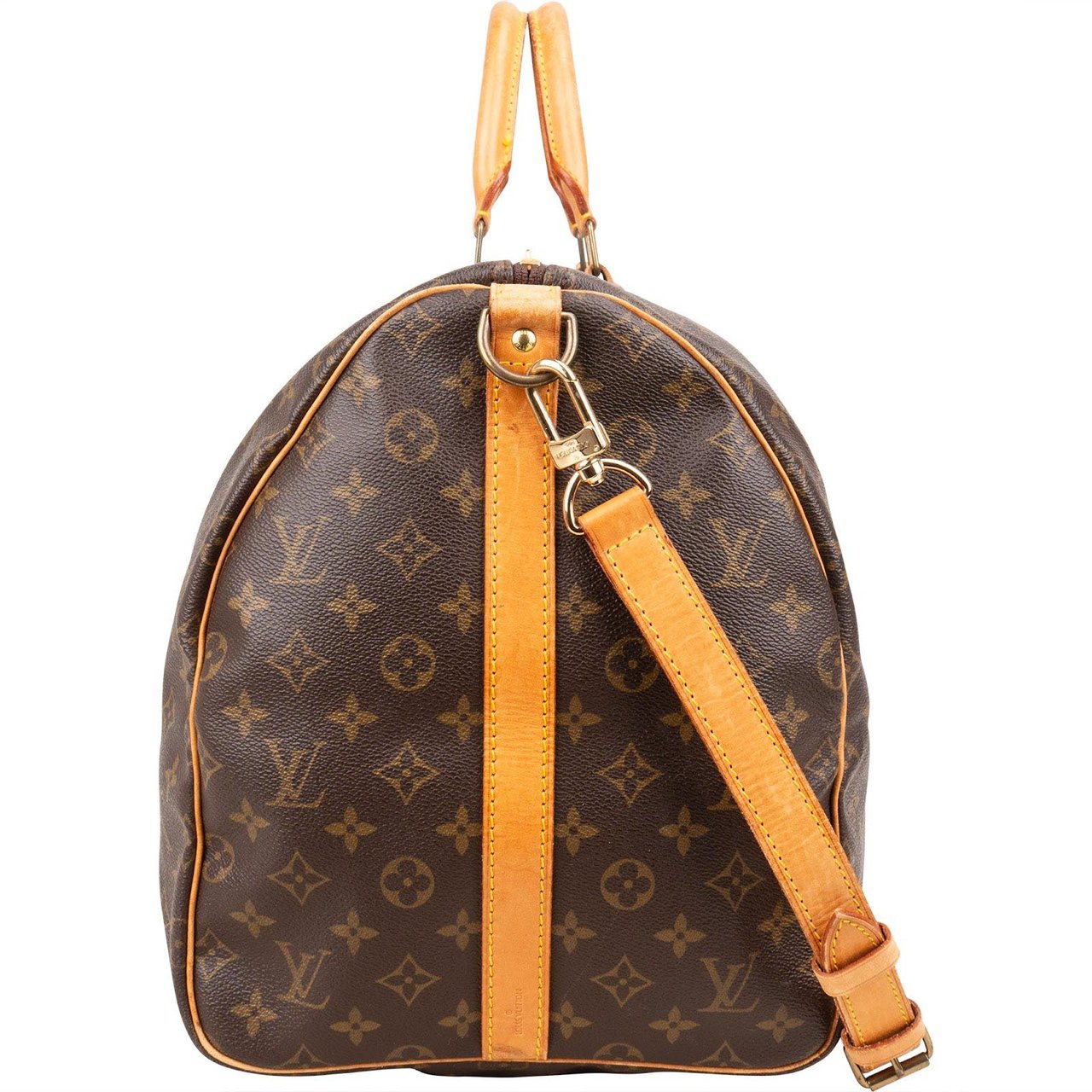Louis Vuitton Louis Vuitton Monogram Canvas Keepall 55 Bandoulière Travel Bag Bruin