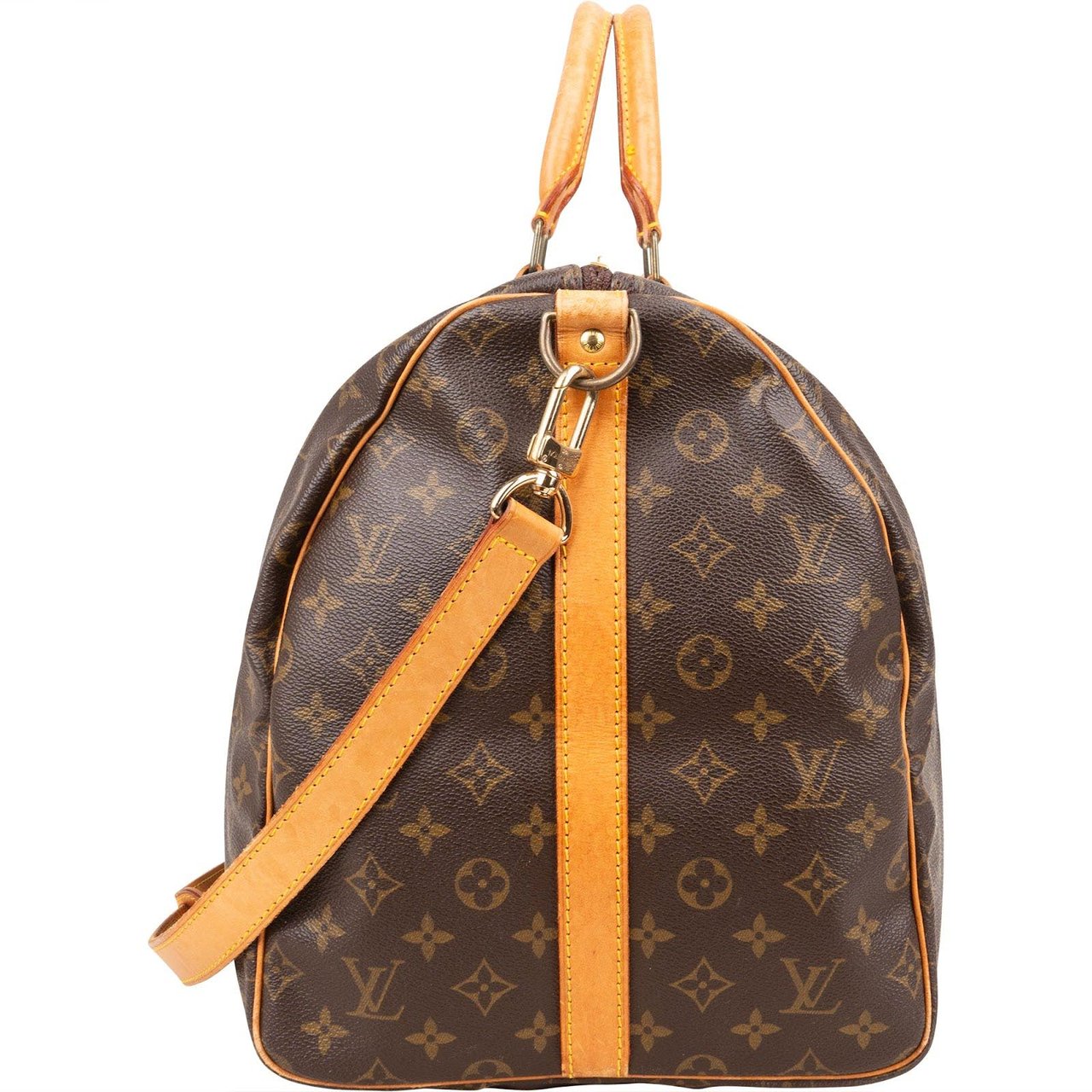 Louis Vuitton Louis Vuitton Monogram Canvas Keepall 55 Bandoulière Travel Bag Bruin