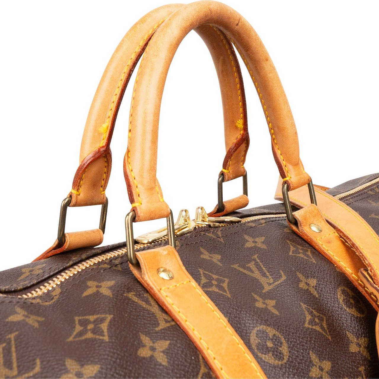 Louis Vuitton Louis Vuitton Monogram Canvas Keepall 55 Bandoulière Travel Bag Bruin