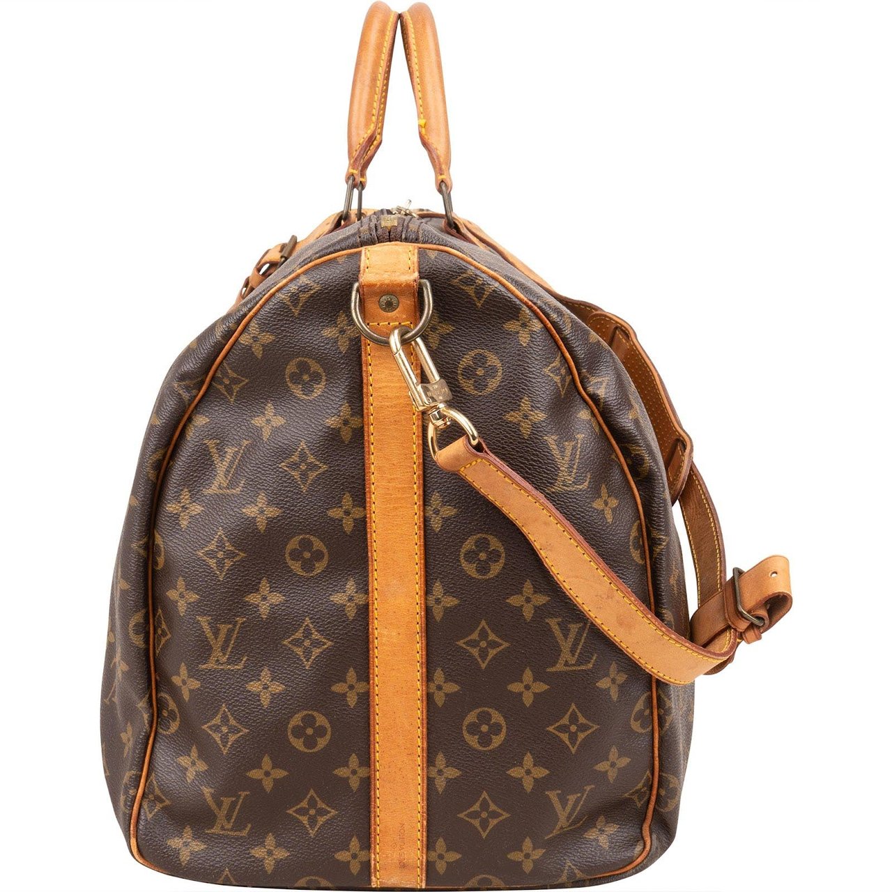 Louis Vuitton Louis Vuitton Monogram Canvas Keepall 55 Bandoulière Travel Bag Bruin