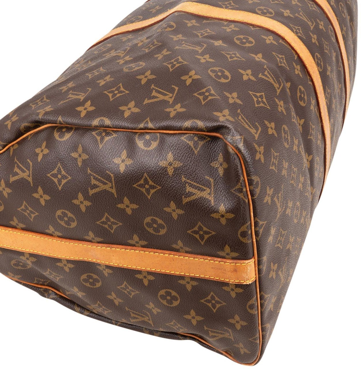 Louis Vuitton Louis Vuitton Monogram Canvas Keepall 55 Bandoulière Travel Bag Bruin