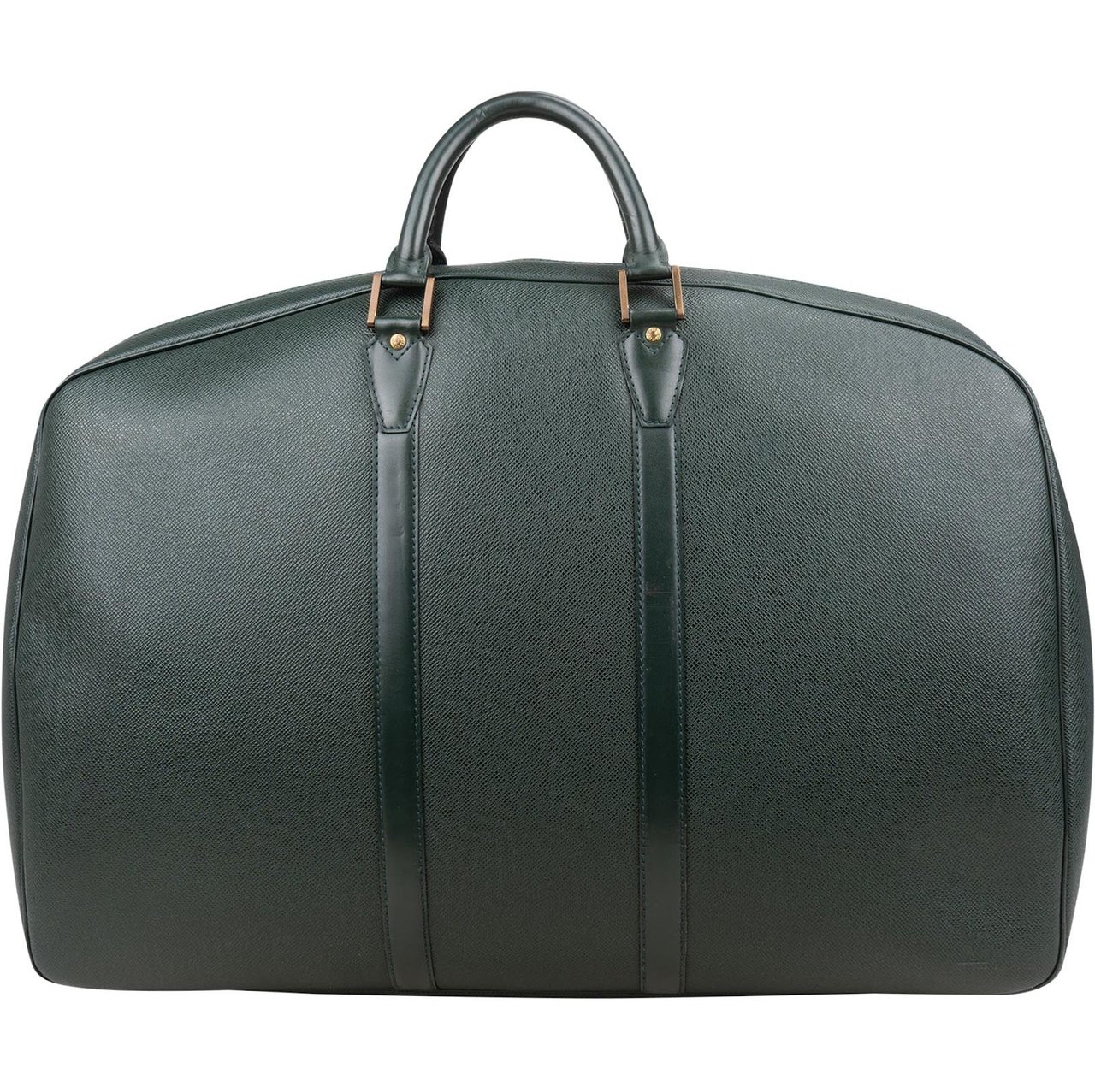 Louis Vuitton Louis Vuitton Green Taiga Leather Helanga Clip Travel Bag Groen