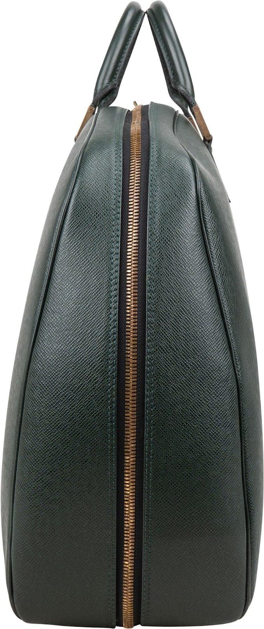 Louis Vuitton Louis Vuitton Green Taiga Leather Helanga Clip Travel Bag Groen