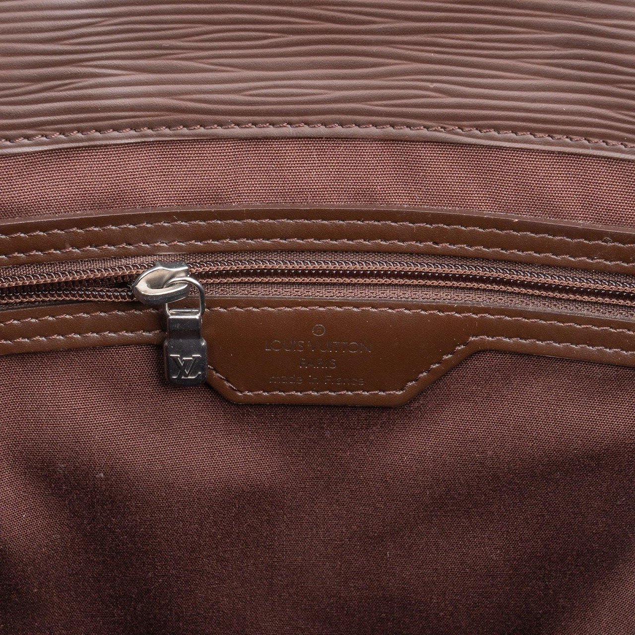 Louis Vuitton Louis Vuitton Brown Epi Leather Sac Plat Handbag Bruin