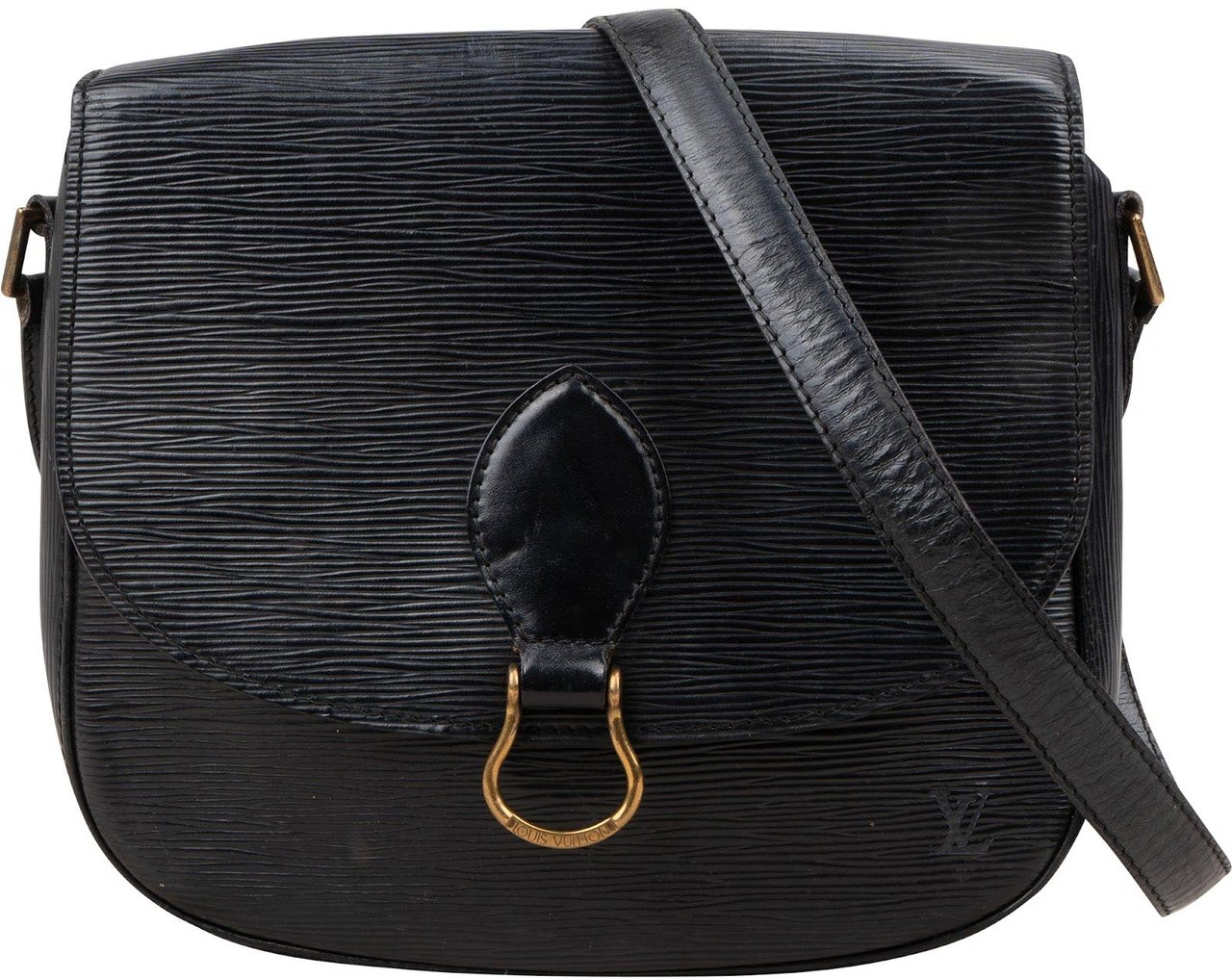 Louis Vuitton Louis Vuitton Noir Epi Leather Saint Cloud GM Crossbody Bag Zwart