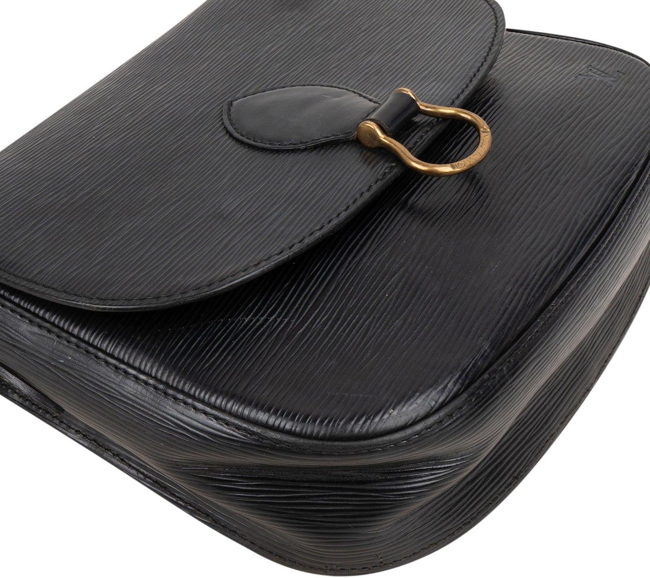 Louis Vuitton Louis Vuitton Noir Epi Leather Saint Cloud GM Crossbody Bag Zwart