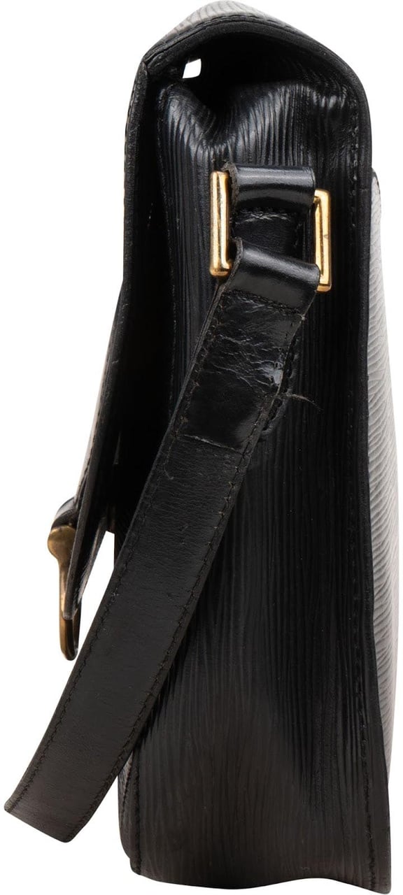 Louis Vuitton Louis Vuitton Noir Epi Leather Saint Cloud GM Crossbody Bag Zwart