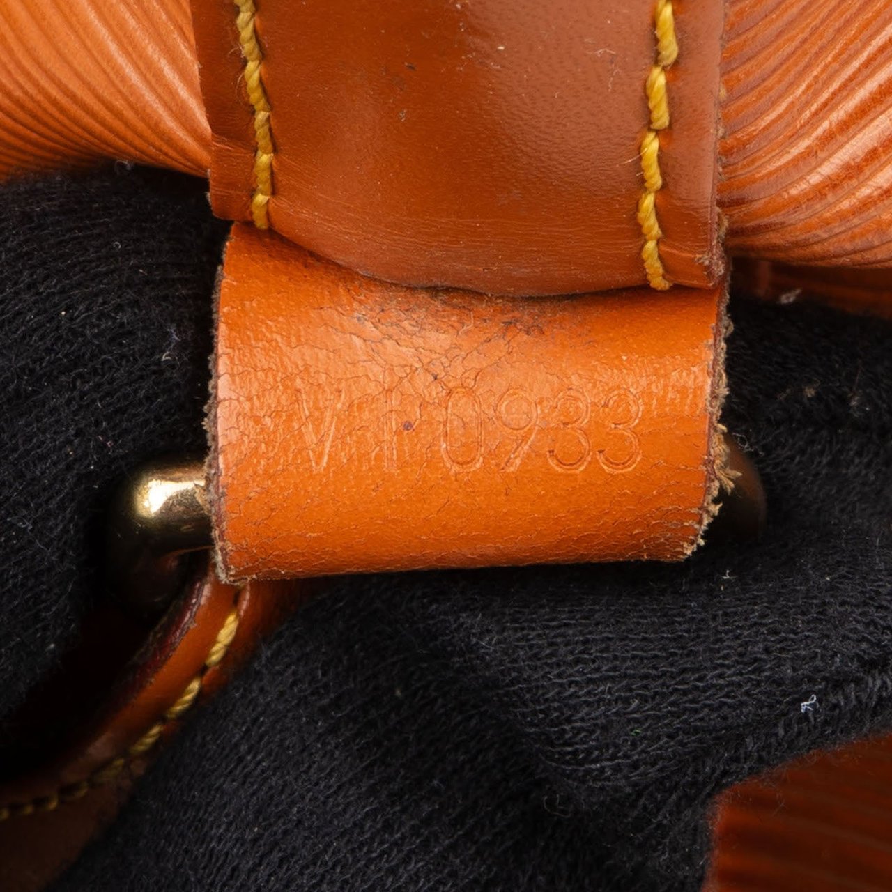 Louis Vuitton Louis Vuitton Cognac Epi Leather Sac Noé Grande Shoulder Bag Oranje