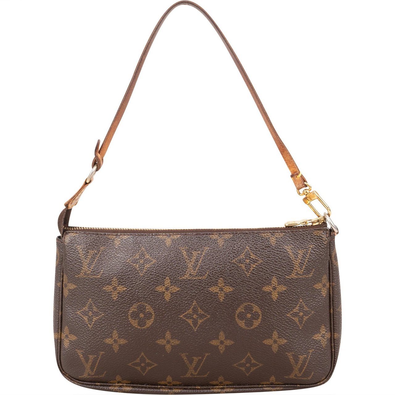 Louis Vuitton Louis Vuitton Monogram Canvas Pochette Accessoires Handbag Bruin