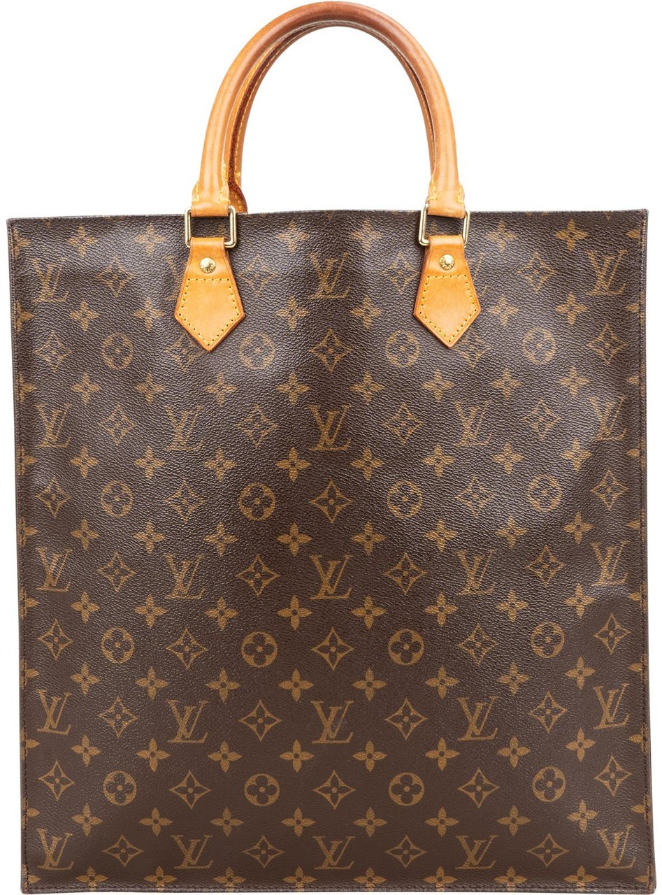 Louis Vuitton Louis Vuitton Monogram Canvas Sac Plat Handbag Bruin