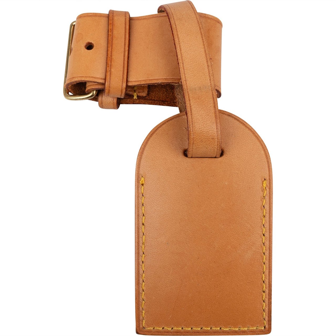 Louis Vuitton Louis Vuitton Vachetta Leather Luggage Tag Set Bruin